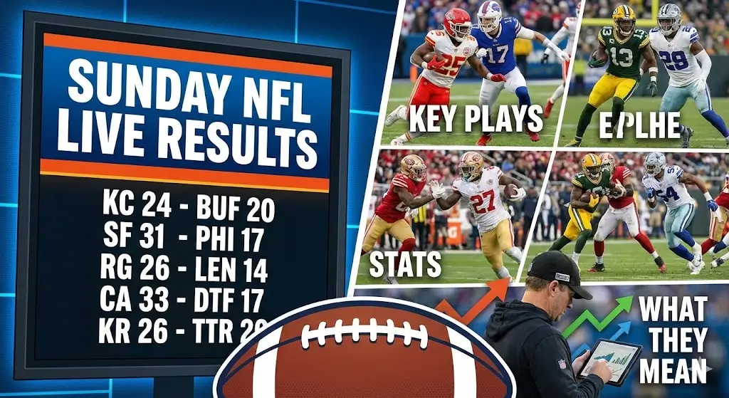 Sunday NFL Live Results