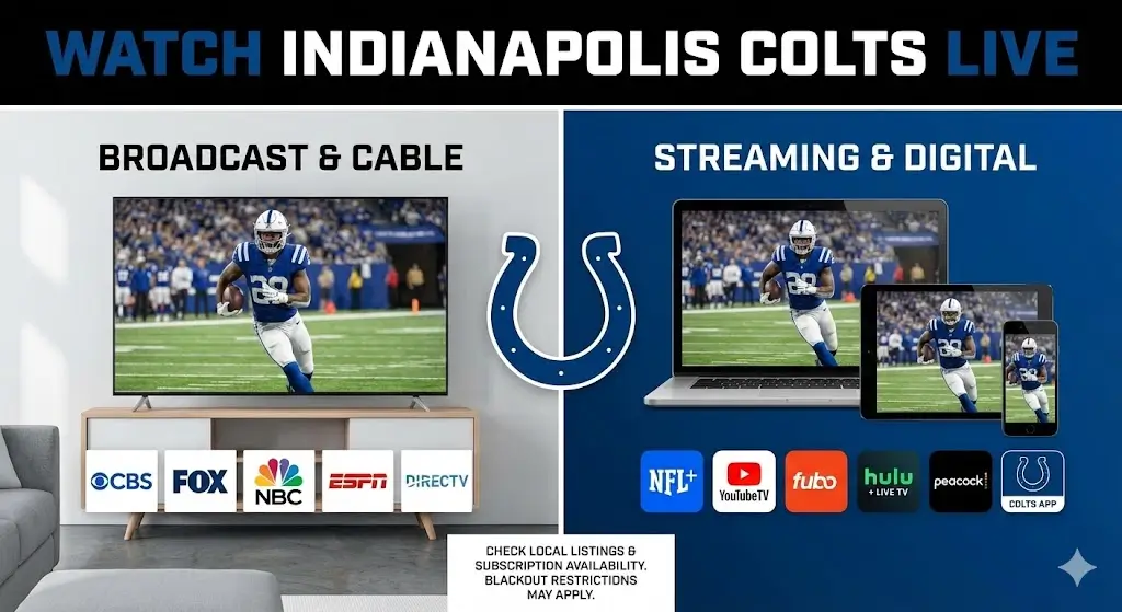 Watch Indianapolis Colts LIVE